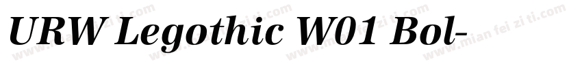 URW Legothic W01 Bol字体转换